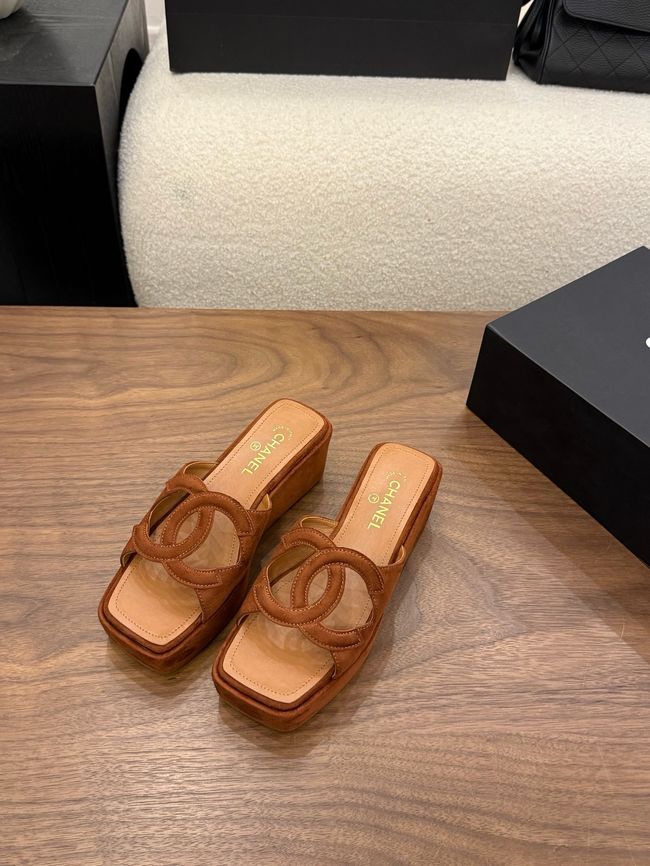 CHANEL slippers 5CM 64203-2