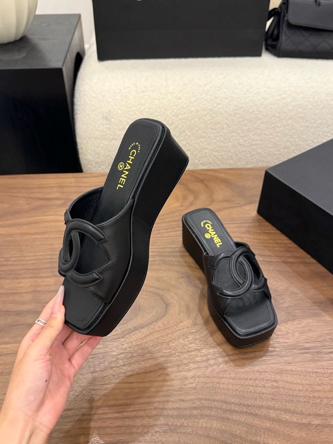 CHANEL slippers 5CM 64203-4