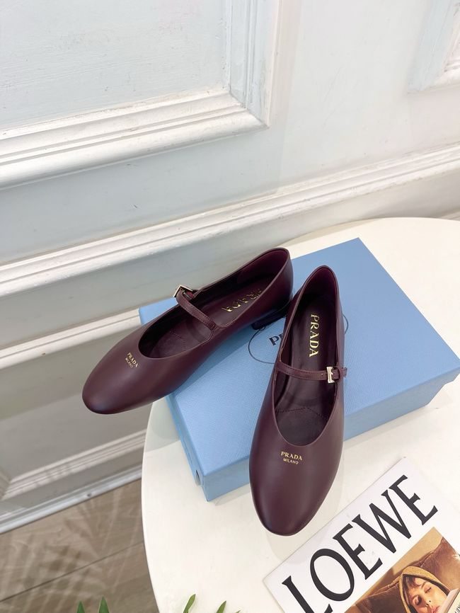 Prada Leather ballerinas 64205-2