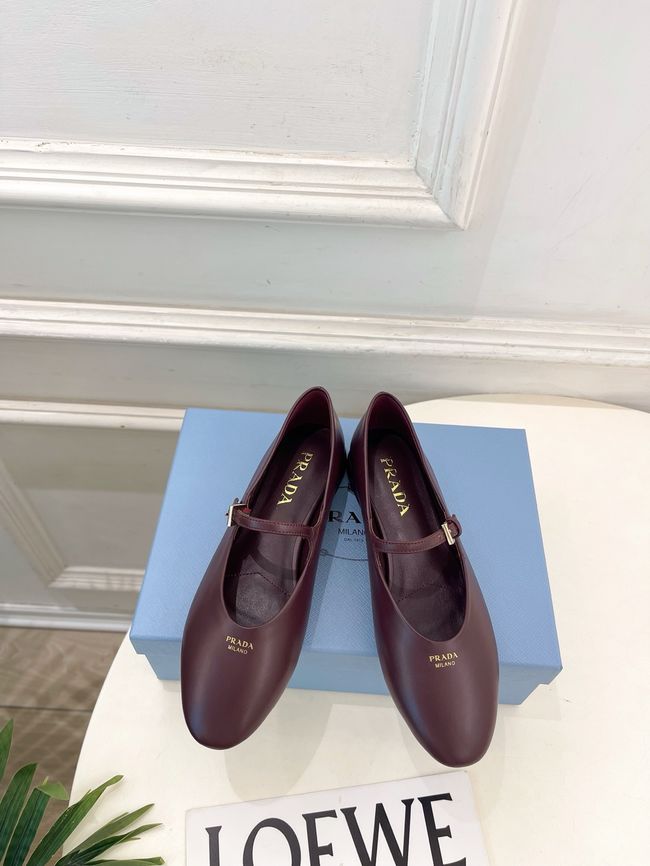 Prada Leather ballerinas 64205-2