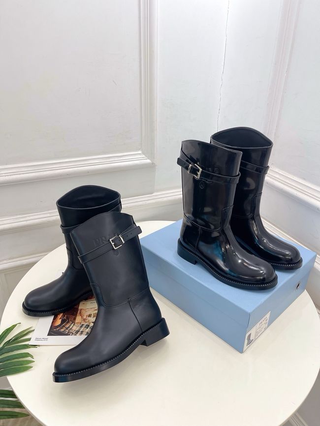 Prada Leather mid-calf boots 64207-1