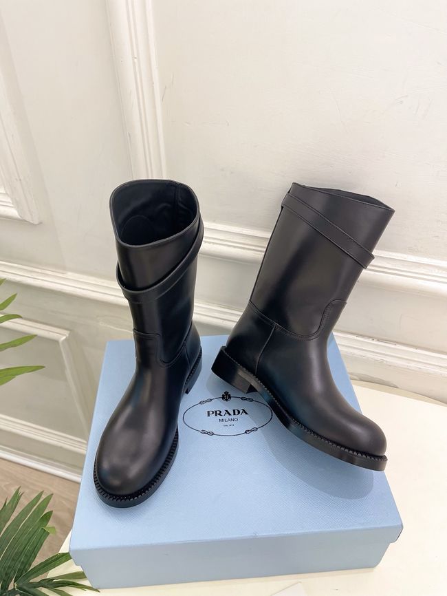 Prada Leather mid-calf boots 64207-1