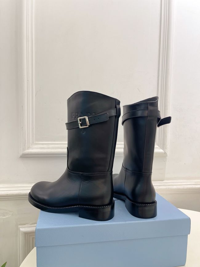 Prada Leather mid-calf boots 64207-1
