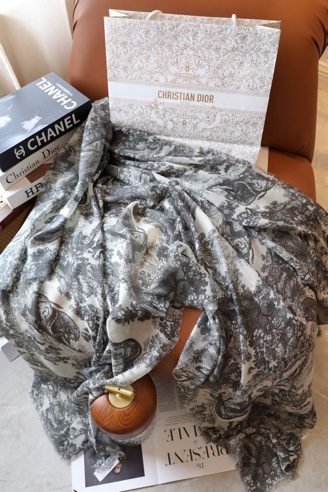 Dior Shawl Wool Silk and Cotton KY197