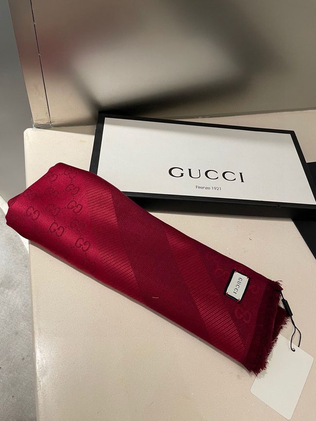 Gucci Shawl Wool Silk and Cotton 06389-3