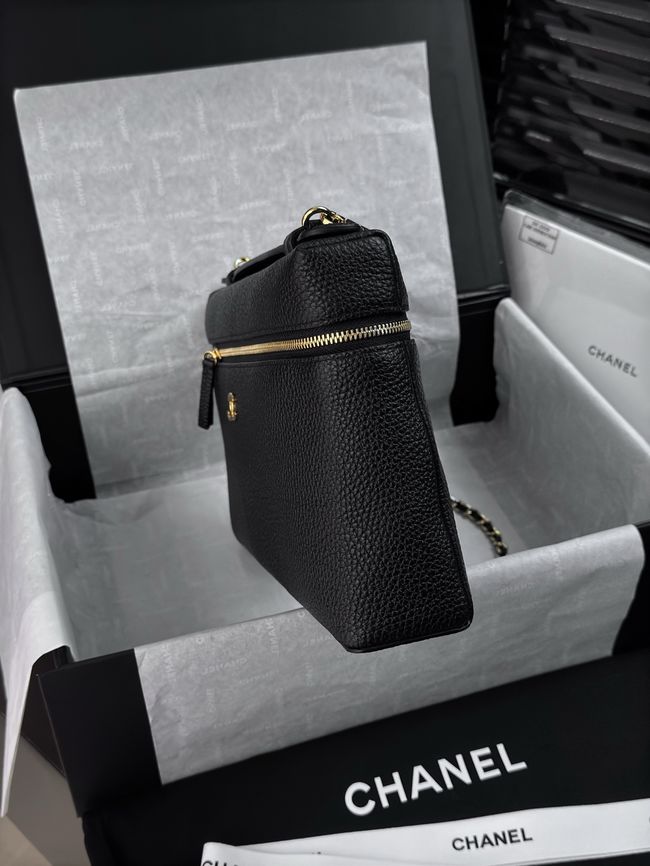 Chanel Large Vanity with chain AS6473 black