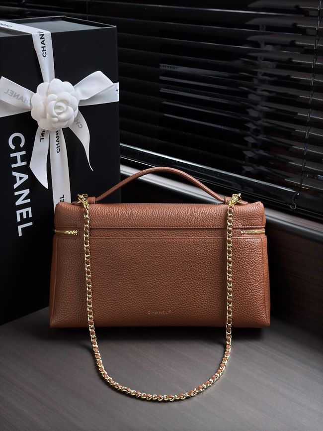 Chanel Large Vanity with chain AS6473 camel