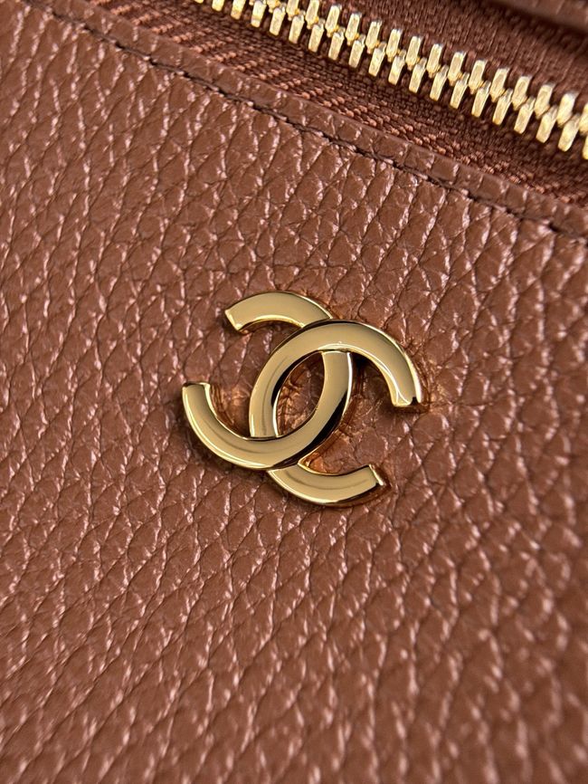 Chanel Large Vanity with chain AS6473 camel