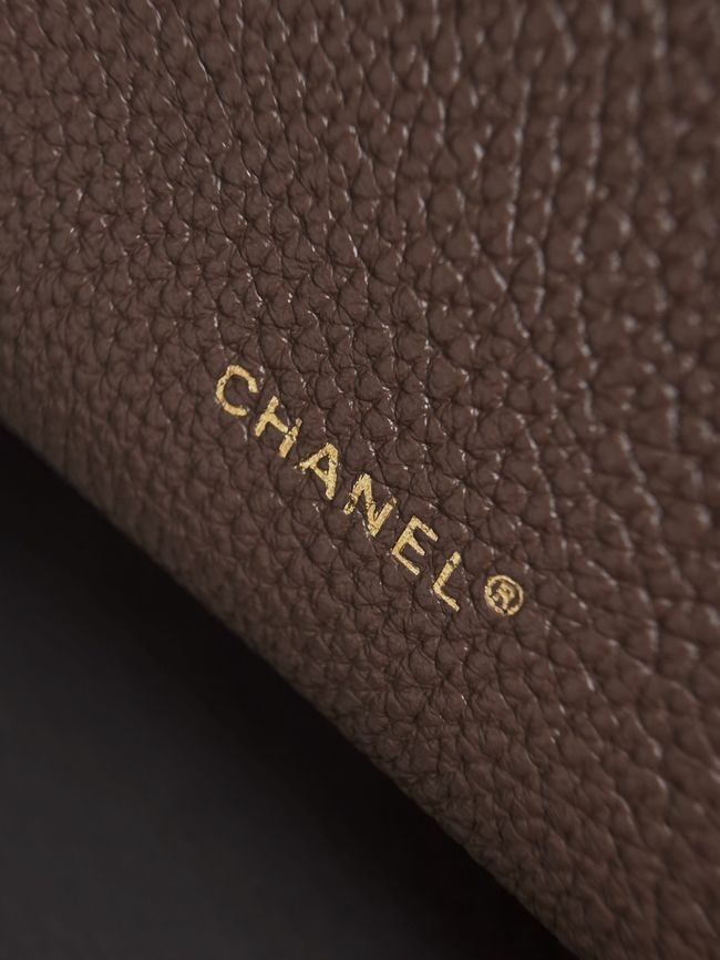 Chanel Large Vanity with chain AS6473 dark brown