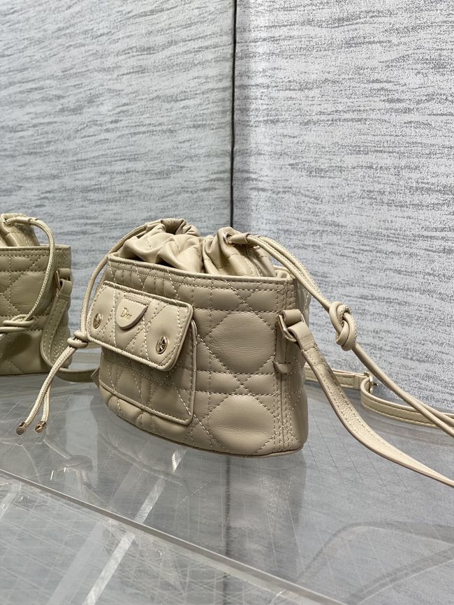 Dior Adiorable Mini Bucket Bag Cannage Lambskin S2426 Trench