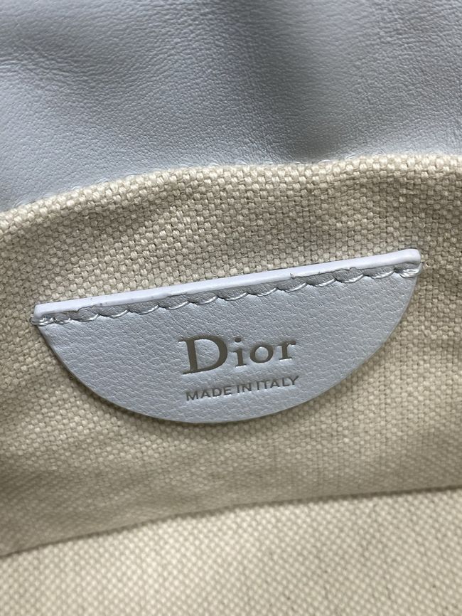 Dior Adiorable Mini Bucket Bag Cannage Lambskin S2426 ice blue