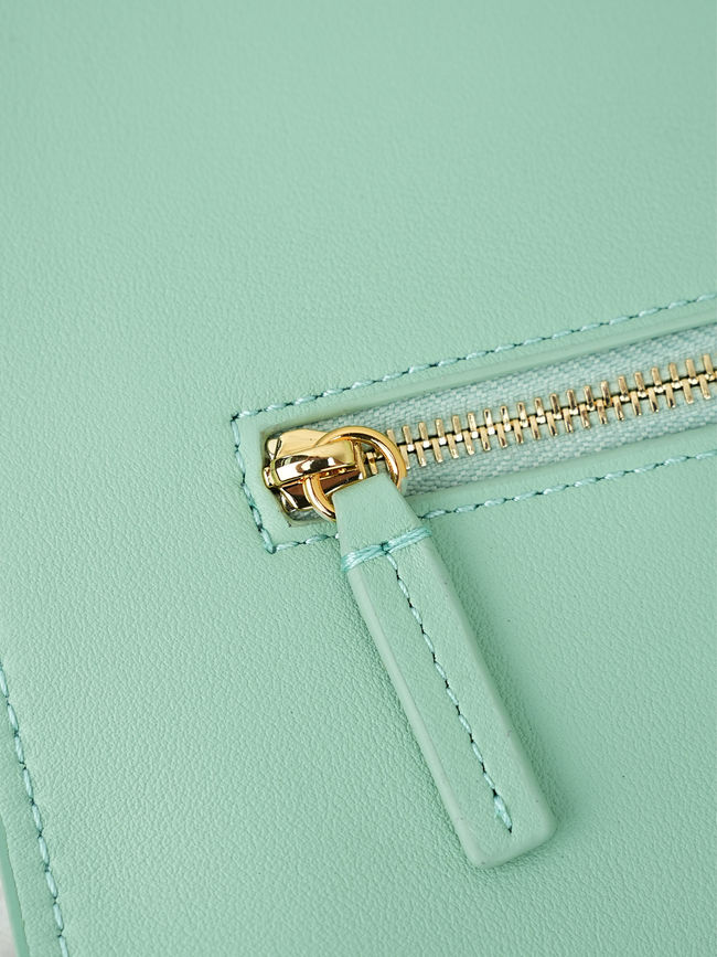 CHANEL Maxi Flap bag Suede Calfskin AS6231 Lake green
