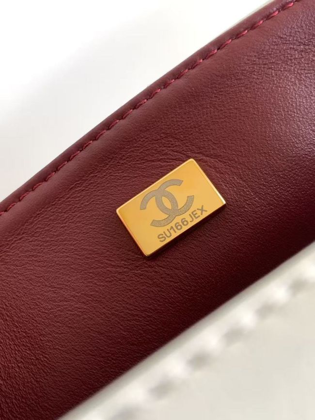 Chanel Flap Bag Lambskin AS6568 white Chanel Flap Bag Lambskin AS6568 white