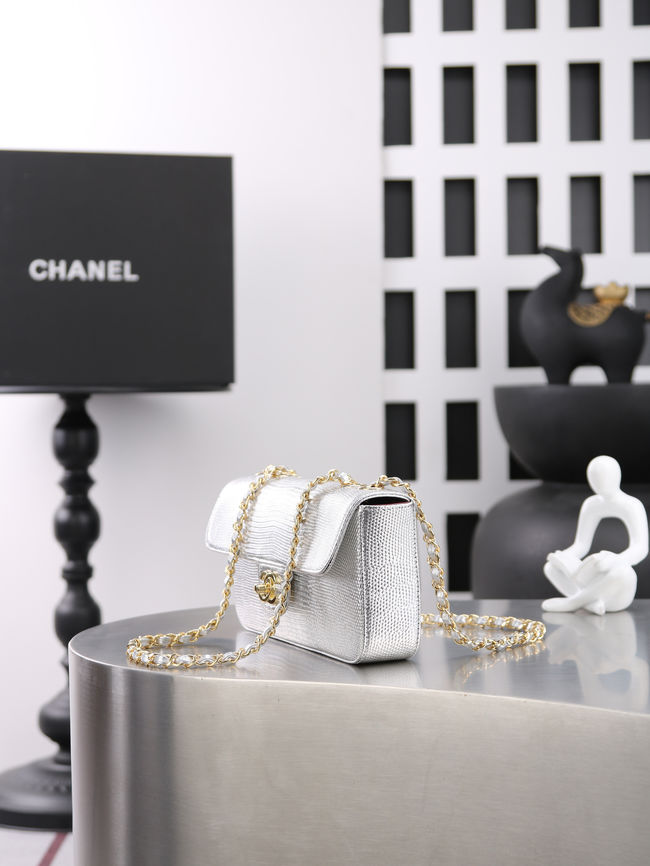 Chanel Mini Flap Bag AS6430 Silvery