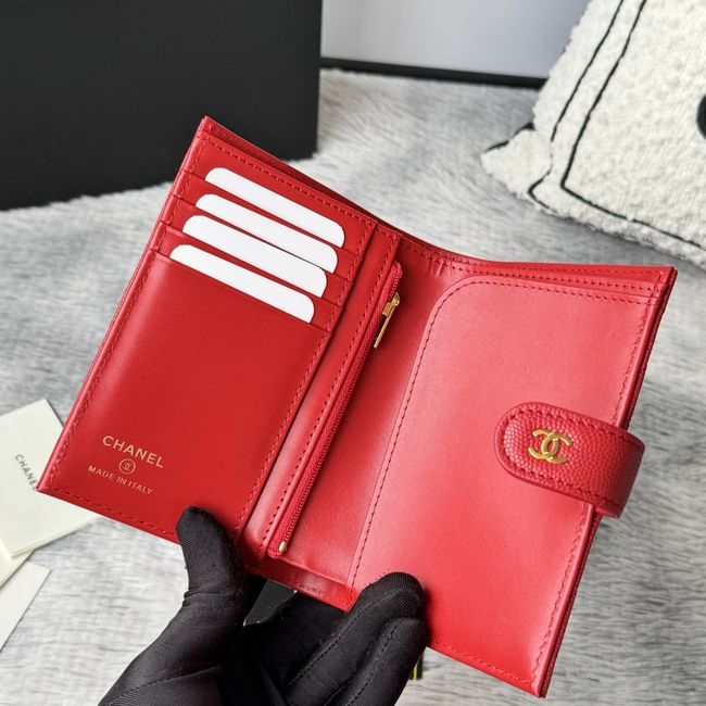 Chanel Passport Holder AP3196 red