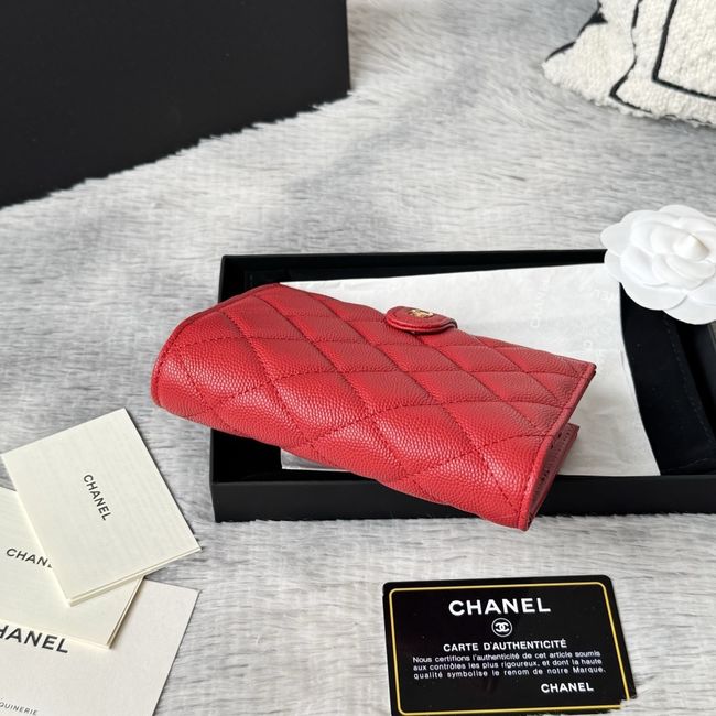 Chanel Passport Holder AP3196 red