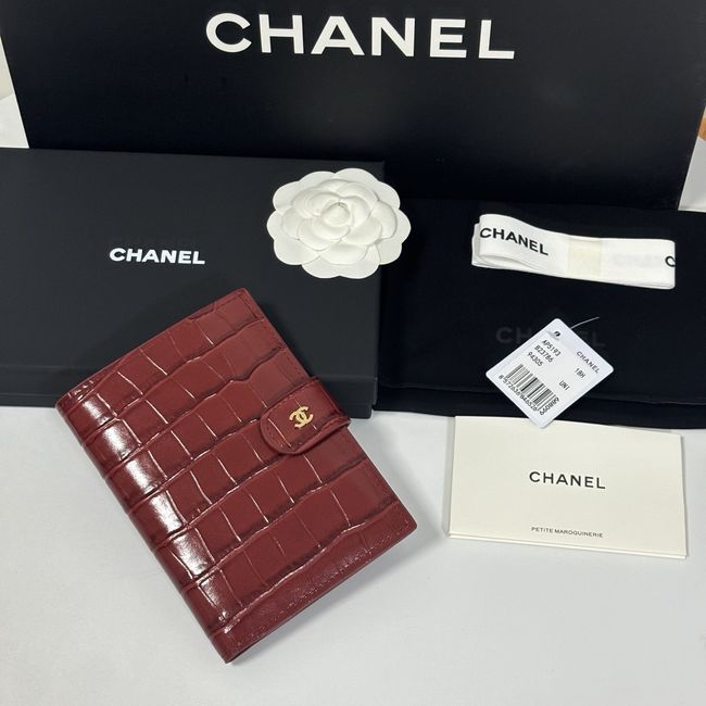 Chanel Passport Holder AP5193 Burgundy