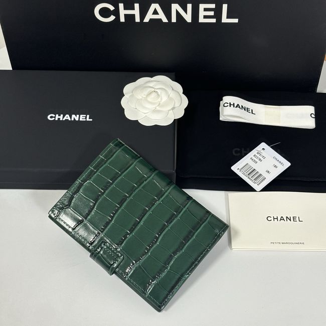 Chanel Passport Holder AP5193 green