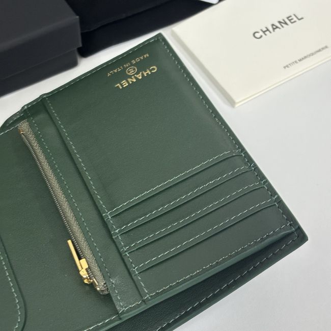 Chanel Passport Holder AP5193 green