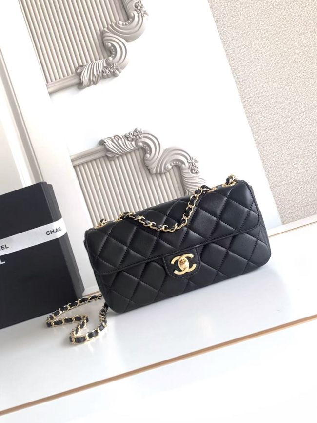 Chanel Small Flap Bag Lambskin AS6430 black Chanel Small Flap Bag Lambskin AS6430 black