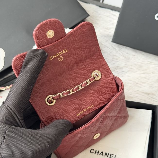 Chanel Wallet on Chain AP2401 Burgundy