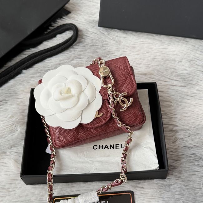 Chanel Wallet on Chain AP2401 Burgundy