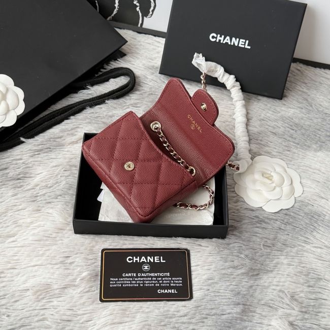 Chanel Wallet on Chain AP2401 Burgundy