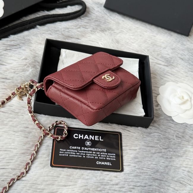 Chanel Wallet on Chain AP2401 Burgundy