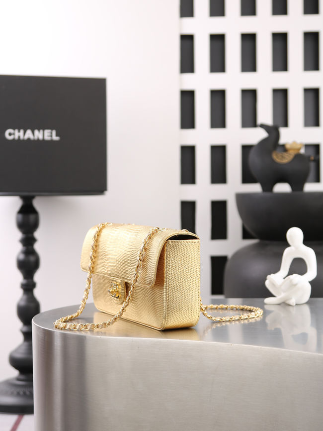 Chanel small Flap Bag AS6568 Gold