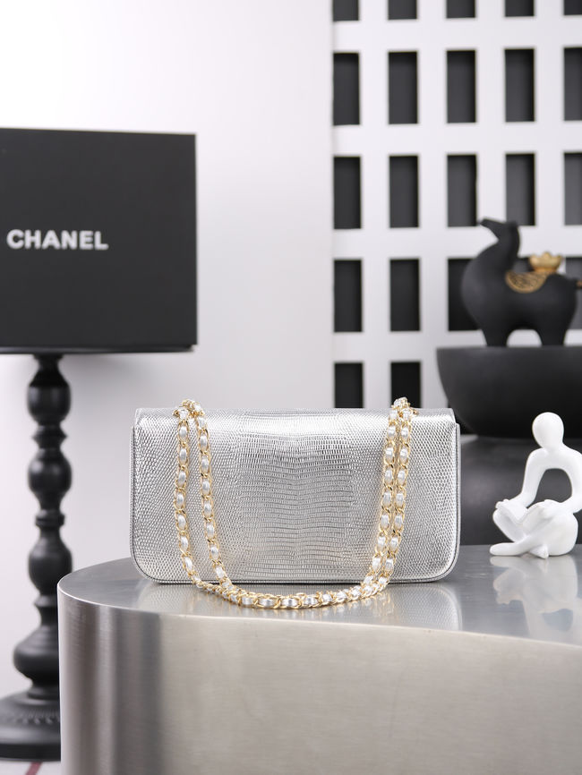 Chanel small Flap Bag AS6568 Silvery