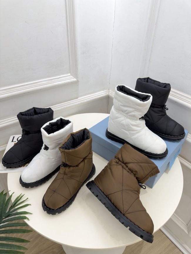 Prada Re-Nylon gabardine apres-ski boots 95397-2