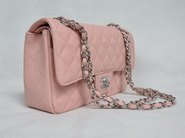 Chanel 2.55 Quilted Flap Bag 1112 Pink with Silver Hardware Chanel 2.55 Quilted Flap Bag 1112 Pink with Silver Hardware