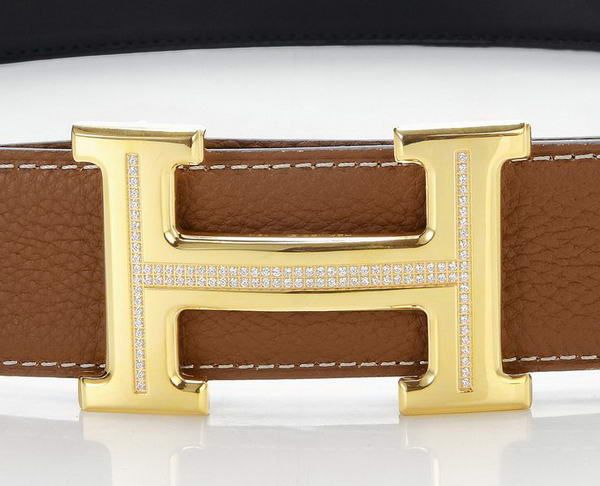 Hermes Belts Original Leather Diamond Golden Ochre Hermes Belts Original Leather Diamond Golden Ochre