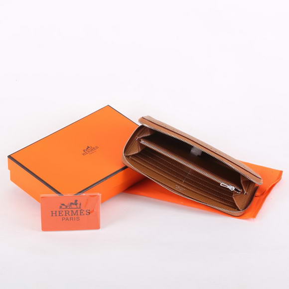 Hermes Togo Leather Perforated Zippy Wallet 9032 Coffee Hermes Togo Leather Perforated Zippy Wallet 9032 Coffee