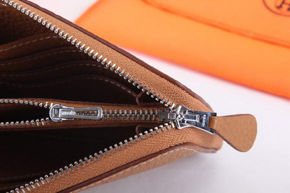 Hermes Togo Leather Perforated Zippy Wallet 9032 Coffee Hermes Togo Leather Perforated Zippy Wallet 9032 Coffee