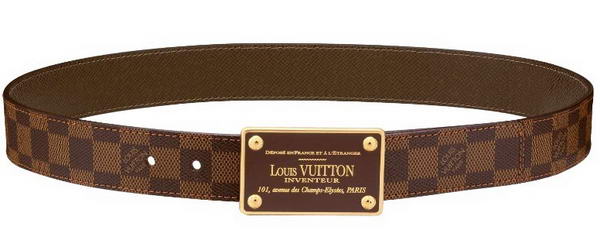 Louis Vuitton Inventeur Damier Ebene Reversible Belt M9677Q Louis Vuitton Inventeur Damier Ebene Reversible Belt M9677Q