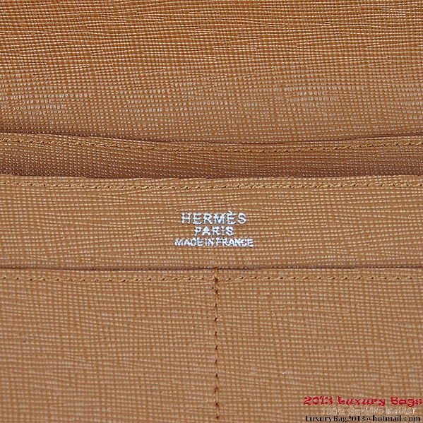 Hermes Dogon Wallet Travel Case H001 Camel
