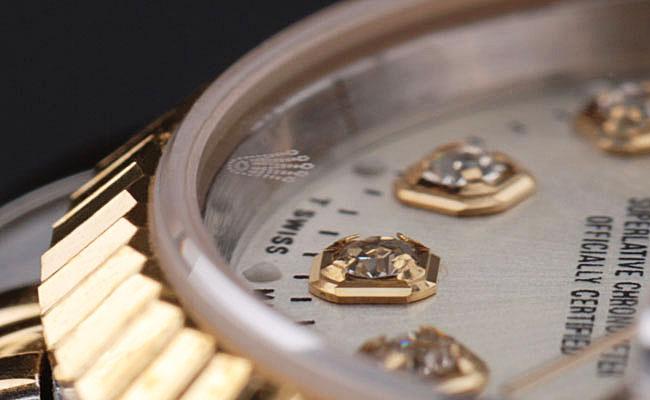 Rolex Datejust Golden White 25mm Women Watch-RD3833 Rolex Datejust Golden White 25mm Women Watch-RD3833