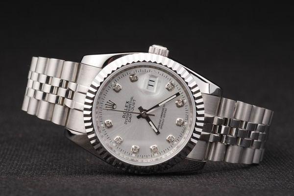 Rolex Datejust Mechanism Silver White Cutwork Women Watch-RD2428 Rolex Datejust Mechanism Silver White Cutwork Women Watch-RD2428