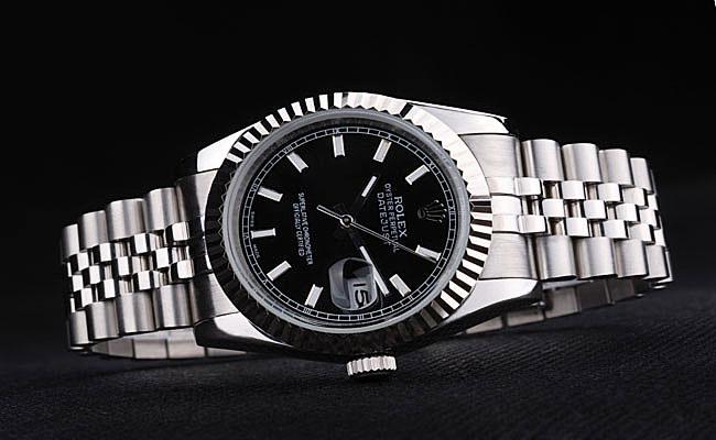 Rolex Datejust Silver&Black 34mm Men Watch-RD3830 Rolex Datejust Silver&Black 34mm Men Watch-RD3830