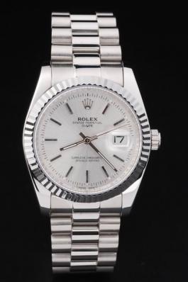 Rolex Datejust Silver&White Stainless Steel Watch-RD2412 Rolex Datejust Silver&White Stainless Steel Watch-RD2412