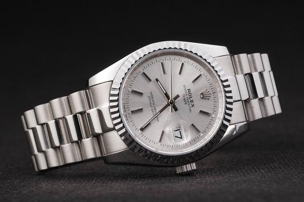 Rolex Datejust Silver&White Stainless Steel Watch-RD2412 Rolex Datejust Silver&White Stainless Steel Watch-RD2412