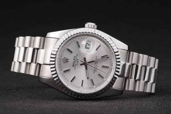 Rolex Datejust Silver&White Stainless Steel Watch-RD2412 Rolex Datejust Silver&White Stainless Steel Watch-RD2412