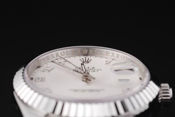 Rolex Datejust Silver Bezel White Surface Watch-RD2392 Rolex Datejust Silver Bezel White Surface Watch-RD2392