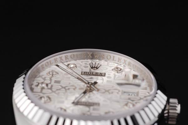 Rolex Datejust Stainless Steel White Cutwork Watch-RD2389 Rolex Datejust Stainless Steel White Cutwork Watch-RD2389